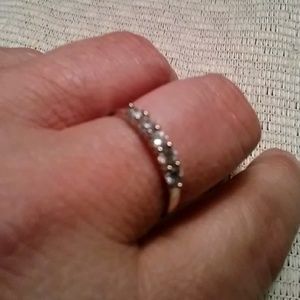 White topaz ring